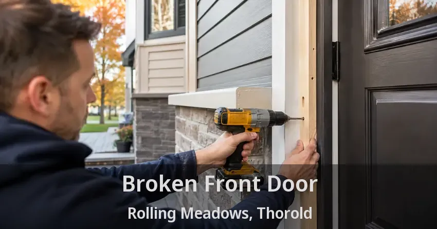 Broken Front Door Rolling Meadows, Thorold - ON