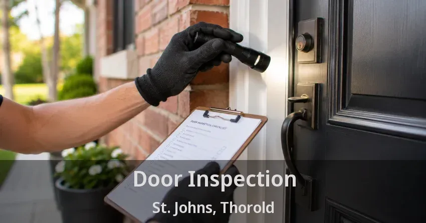 Door Inspection St. Johns, Thorold - ON
