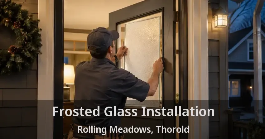 Frosted Glass Installation Rolling Meadows, Thorold - ON