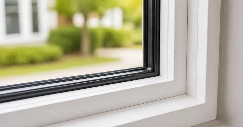 technician repairing window and door hardware in Rolling Meadows, Thorold home