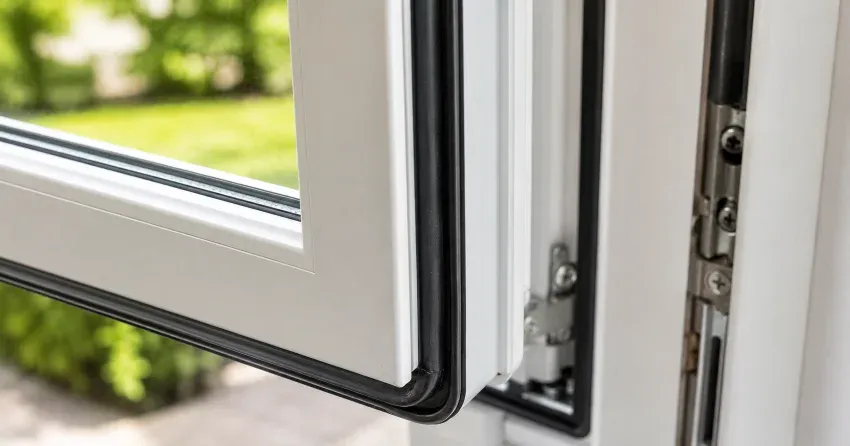 casement window cranked fully open in a Thorold home