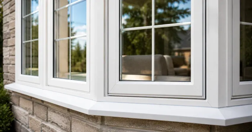 bay window alcove seating area in a living room in Thorold