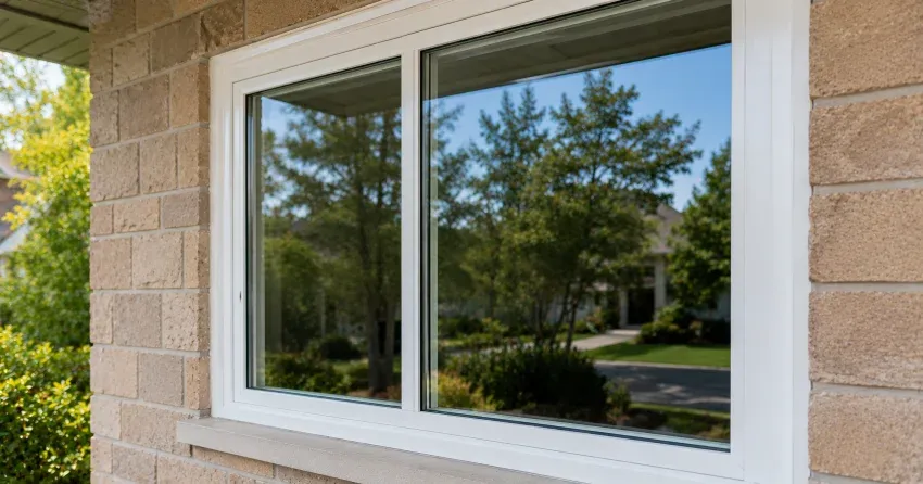technician installing new insulated glass unit in window frame in Thorold