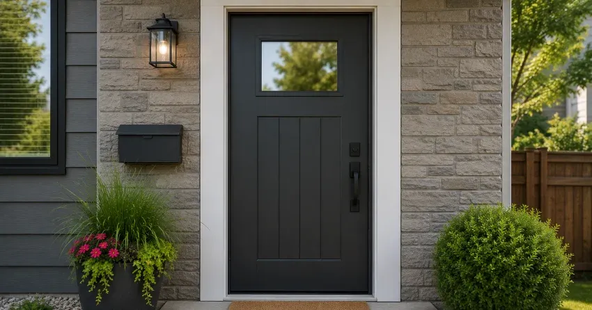 emergency door replacement Thorold installation in progress