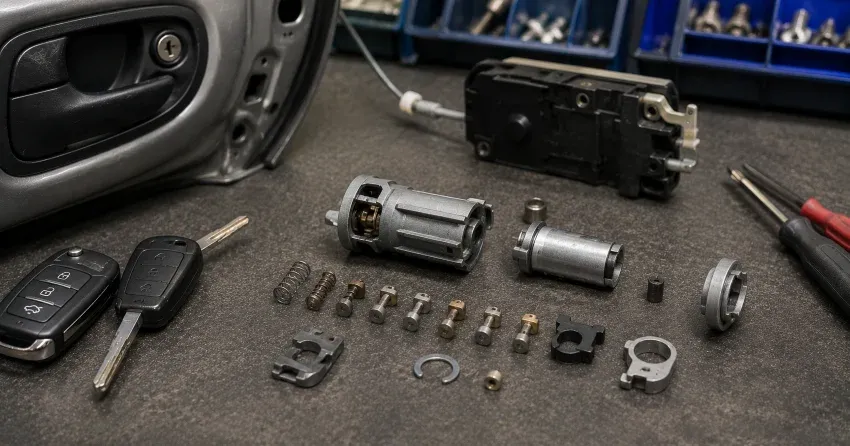technician testing a car key fob during Car Lock Repair Rolling Meadows, Thorold